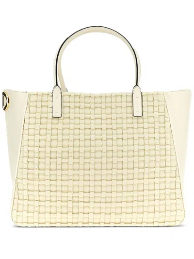 Valentino Garavani Vlogo Side Tote Bag In White