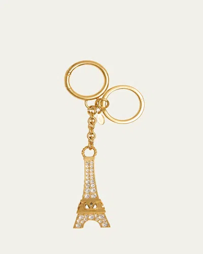 Valentino Garavani Vlogo Siganture Eiffel Tower Charm Keyring