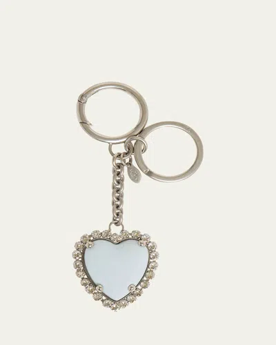 Valentino Garavani Vlogo Signatur Embellished Heart Keyring