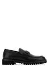 Valentino Garavani Black Loafers With Vlogo Detail And Platform In Leather Man