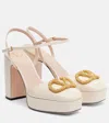 Valentino Vlogo Signature 115 Platform Pumps In Neutral