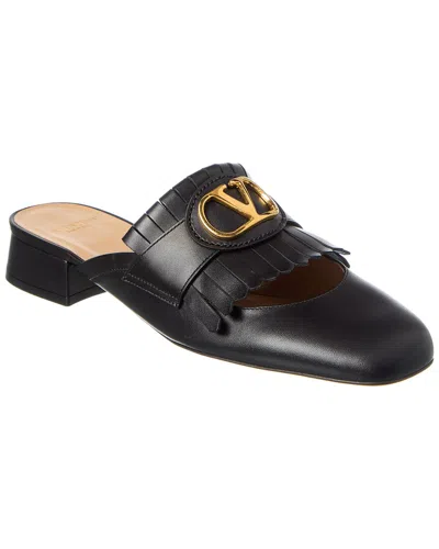 Valentino Garavani Valentino Vlogo Signature 25 Leather Mule In Black