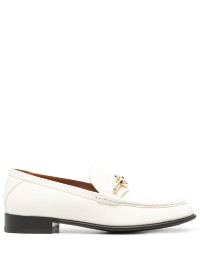 Valentino Garavani Vlogo Signature 25mm Loafers In White