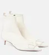 Valentino Ankle Boots Vlogo Signature 40 Aus Leder In Weiss