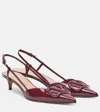 Valentino Patent Leather Vlogo Slingback Pumps 40