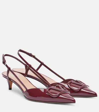 VALENTINO GARAVANI VLOGO SIGNATURE 40 SLINGBACK PUMPS