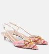 Valentino Slingback-pumps Vlogo Signature 40 In Pink