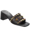 Valentino Women's Plaster Caster Leather Mules In Black