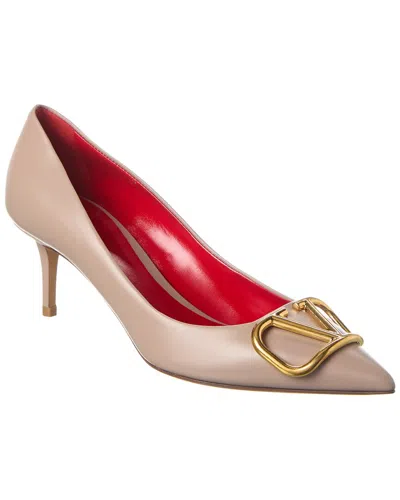 Valentino Garavani Vlogo Signature 60 Leather Pump In Pink