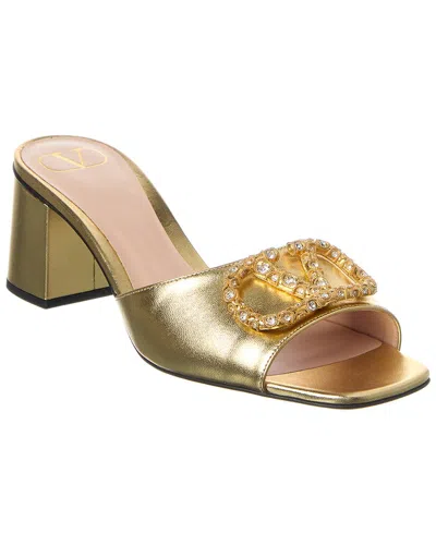 Valentino Garavani Valentino Vlogo Signature 60 Leather Sandal In Animal Print
