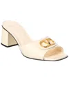 Valentino Vlogo Signature 60 Leather Sandal In Neutral