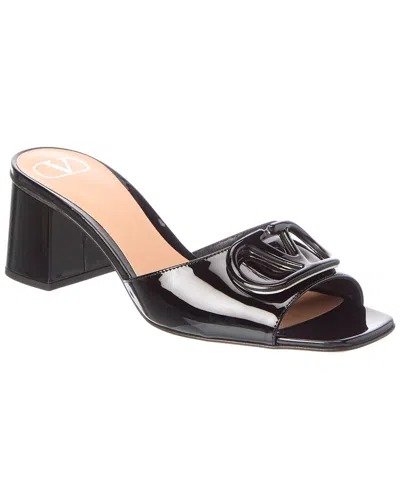 Valentino Garavani Valentino Vlogo Signature 60 Patent Sandal In Black