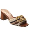Valentino Garavani V Logo Sandal In Brown