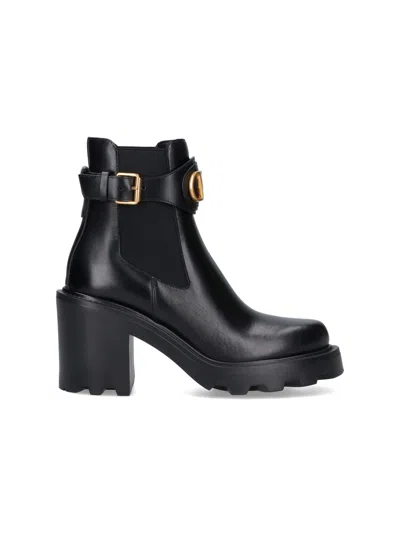 Valentino Garavani 'vlogo Signature' Ankle Boots In Black