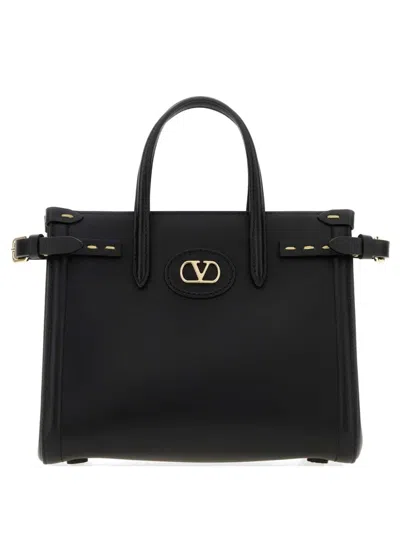 Valentino Garavani Vlogo Signature Antibes Tote Bag In Black