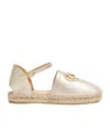 Valentino Garavani Vlogo Signature Ballerina In Laminated Grainy Calfskin 25mm Woman Platinum 42 In Nude