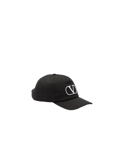 Valentino Garavani Vlogo Baseball Cap In Black