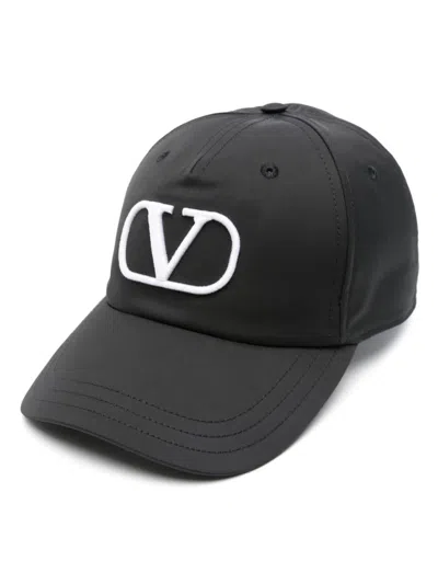 Valentino Garavani Vlogo Baseball Cap In Black