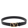 Valentino Garavani Vlogo Signature Belt In Black