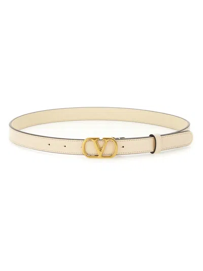 Valentino Garavani "vlogo Signature" Belt In White