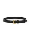 Valentino Vlogo Signature Mini Leather Belt In Black