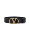 Valentino Belt Adjustable Length Multiple Holes Design In Blue