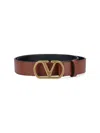 Valentino Cintura In Pelle Caramello Donna In Brown