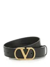 Valentino Garavani Vlogo Signature Leather Belt