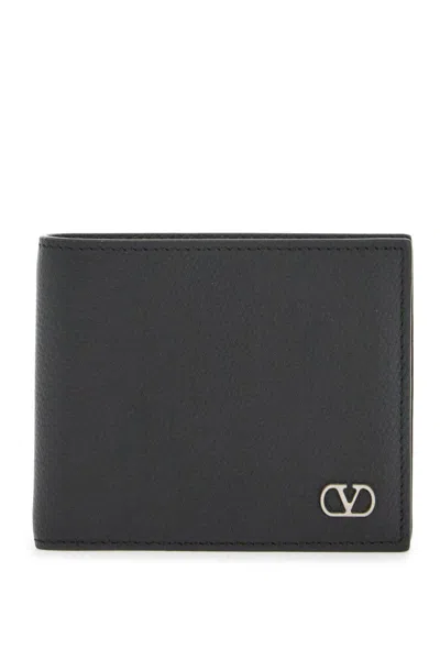 Valentino Garavani Leather Wallet In Black