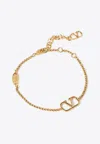 Valentino Garavani Vlogo Signature Metal Bracelet Women In Gold