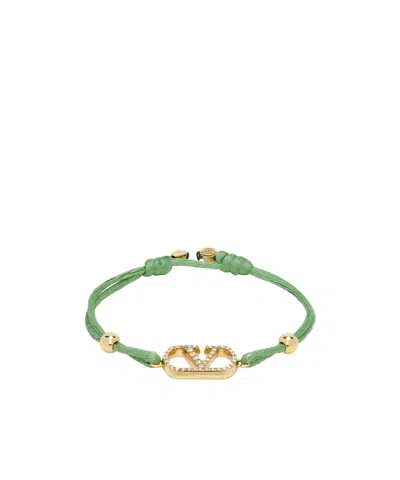 Valentino Garavani Vlogo Signature Bracelet In Green