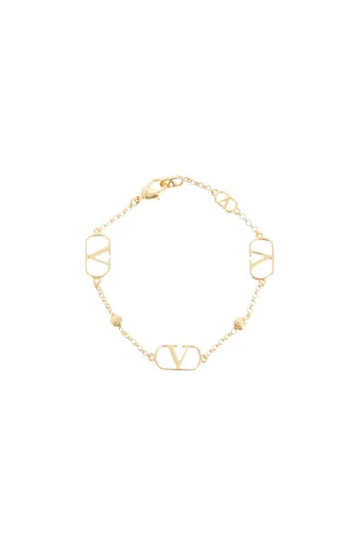 Valentino Garavani Vlogo Signature Bracelet In Gold