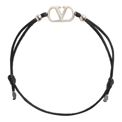 Valentino Garavani Vlogo Signature Bracelet In Black