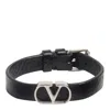 Valentino Vlogo Signature Buckled Bracelet In Black