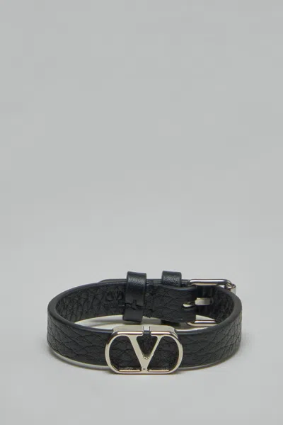 Valentino Garavani Vlogo Signature Bracelet In Black