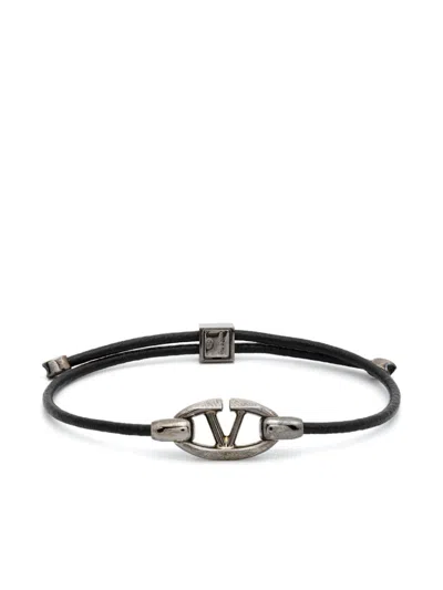 Valentino Garavani Vlogo Signature Bracelet In Black