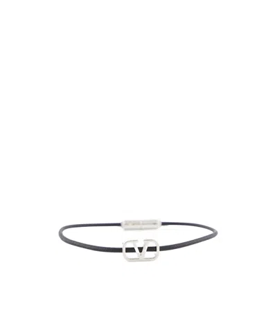 Valentino Garavani Valentino Vlogo Signature Bracelet In Black