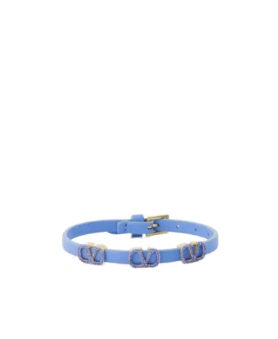 Valentino Garavani Valentino Vlogo Signature Bracelet In Blue