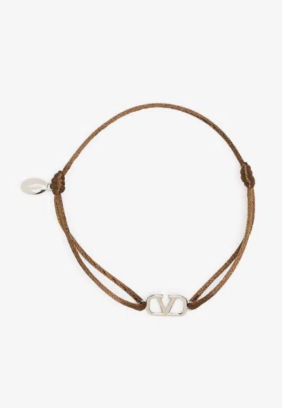 Valentino Garavani Vlogo Signature Bracelet In Black