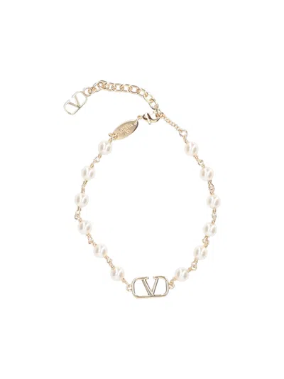 Valentino Garavani 'vlogo Signature' Bracelet In Gold