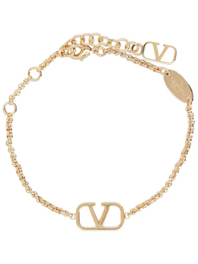 Valentino Garavani Vlogo Signature Bracelet In Gold