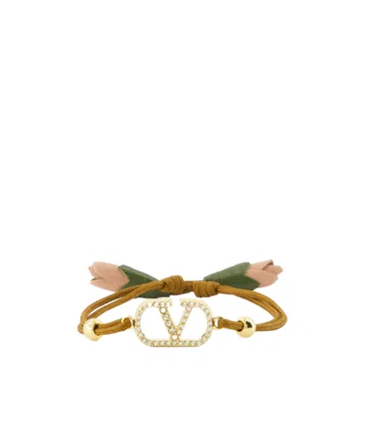 Valentino Garavani Valentino Vlogo Signature Bracelet In Gold