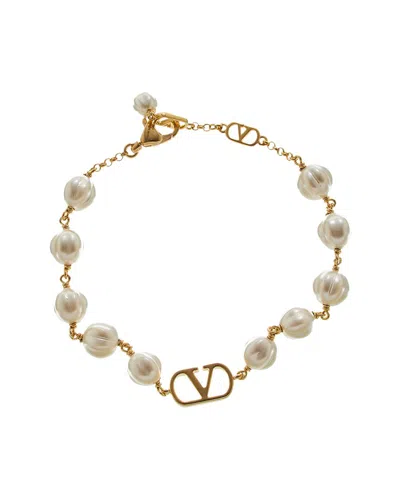 Valentino Garavani Valentino Vlogo Signature Bracelet In Gold