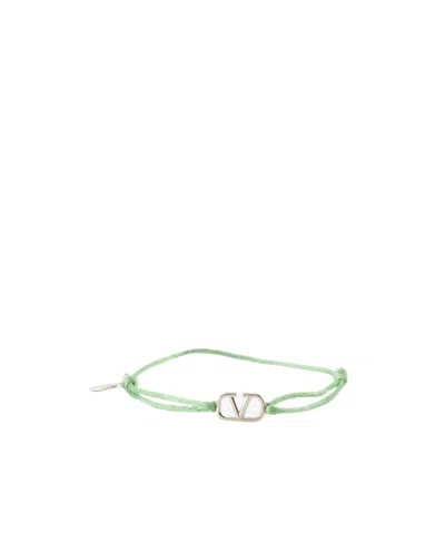Valentino Garavani Vlogo Signature Bracelet In Green