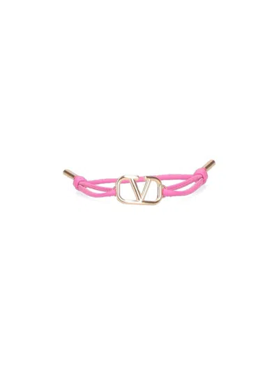 Valentino Garavani Valentino Vlogo Signature Bracelet In Pink