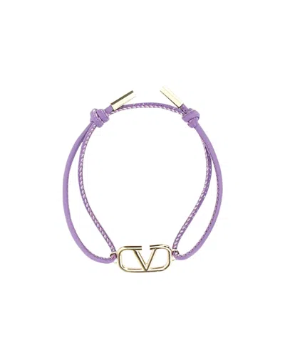 Valentino Garavani Vlogo Signature Bracelet In Purple
