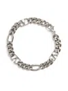 Valentino Garavani Vlogo Signature Metal Bracelet In Silver