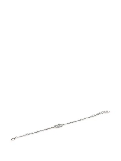 Valentino Garavani Valentino Vlogo Signature Bracelet In Silver