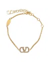 Valentino Vlogo Signature Bracelet In Gold