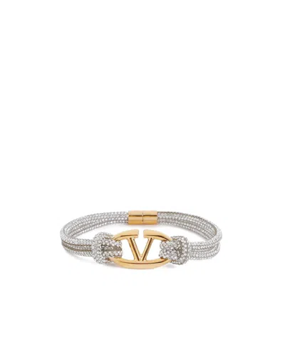 Valentino Garavani Vlogo Signature Bracelet In Yellow